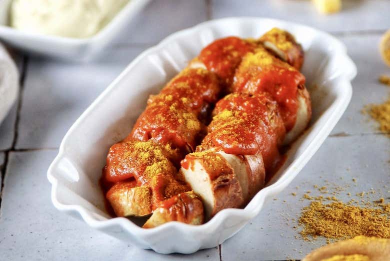 Try the popular currywurst