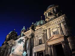 Berlin Cathedral lit up